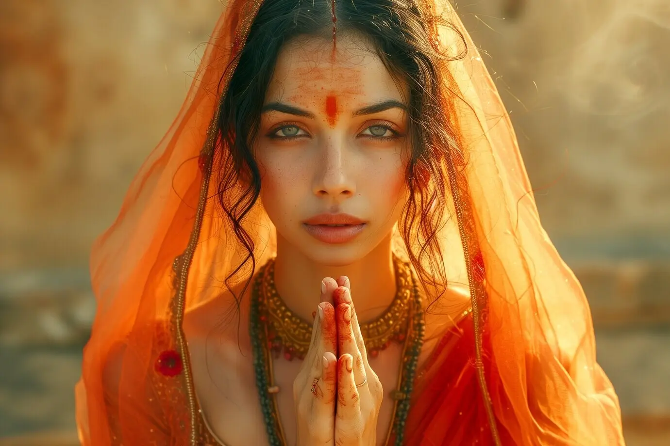 Renaissancebildnis einer Frau in Gestalt einer Sonnengöttin.